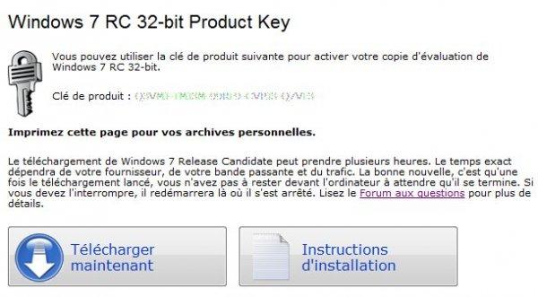 Windows 7 Release Candidate disponible au téléchargement Windows 7 Release Candidate disponible au téléchargement