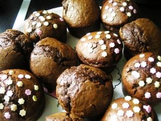 Muffins coeur de chocolat