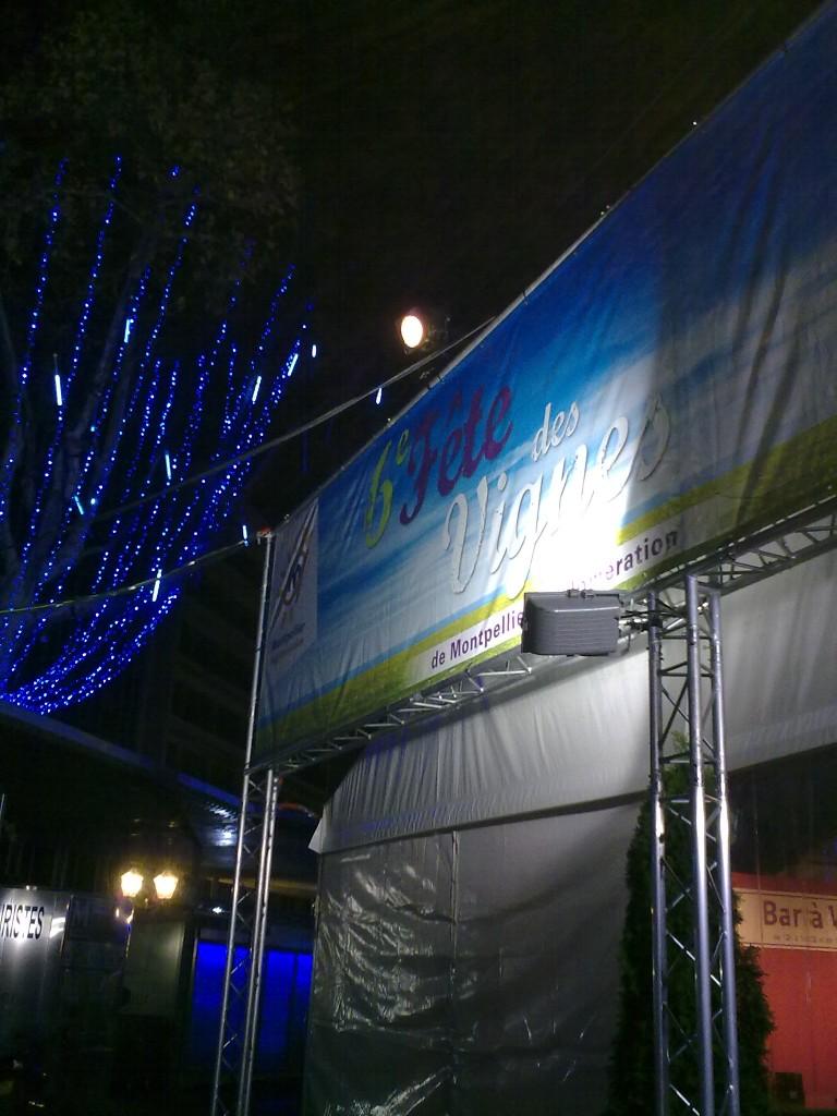 Fête de la Vigne et illuminations sur la Comédie Fête de la Vigne et illuminations sur la Comédie
