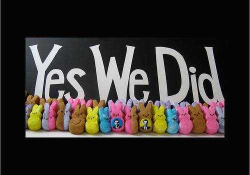 Obama's Peeps: Yes We Did!
