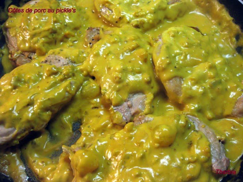 Côtes de porc au pickle's Côtes de porc au pickle's