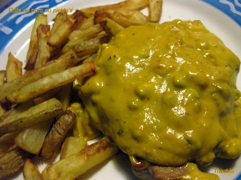 Côtes de porc au pickle's Côtes de porc au pickle's