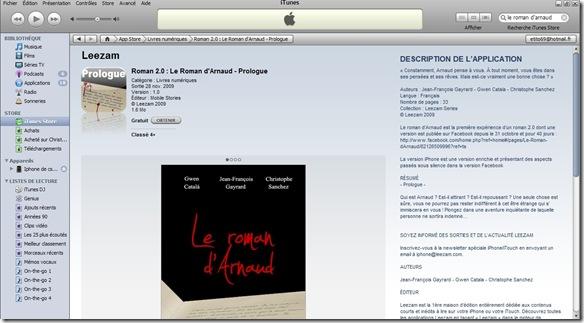 roman d'arnaud sur app store