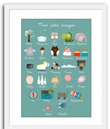 Abécédaires en solde sur l'Affiche Moderne Abc 3