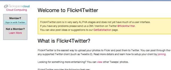 flickr4twitter 2 Tweetie: envoyez les photos que vous postez sur Twitter sur votre compte Flickr