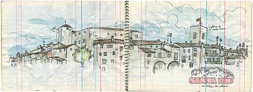 santa pau, olot y castellfollit santa pau