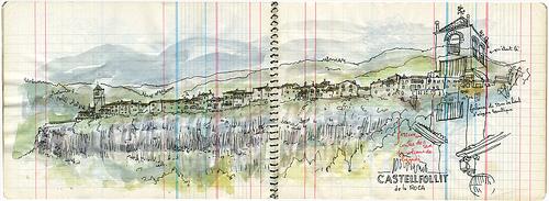 santa pau, olot y castellfollit castellfollit