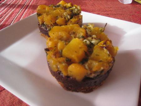 Charlottes de boudin à la courge sur lit de pain d'épices IMG_1421