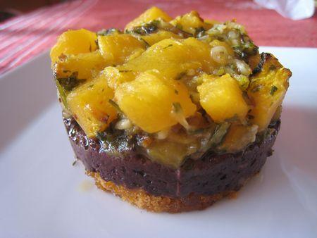 Charlottes de boudin à la courge sur lit de pain d'épices IMG_1420