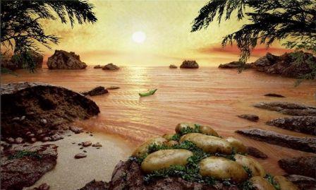 Carl Warner - Salmon sea foodscape
