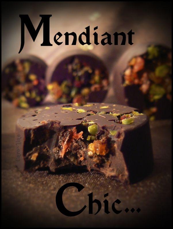 Mendiant Chic .... ou Petites Bouchées au Chocolat Noir mendiants4