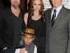 Brad Pitt, Angelina Jolie and their son Maddox Jolie-Pitt and Cl