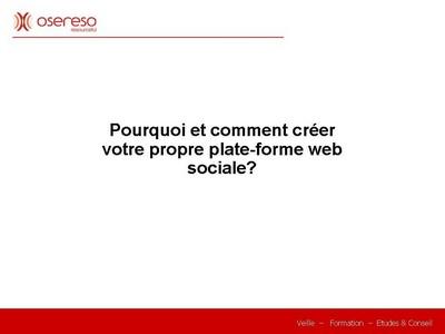 Réseaux Sociaux: Pourquoi et Comment les mettre en place ? osereso