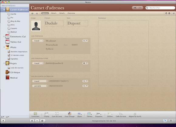 Test de Bento 3 Contacts_gestion