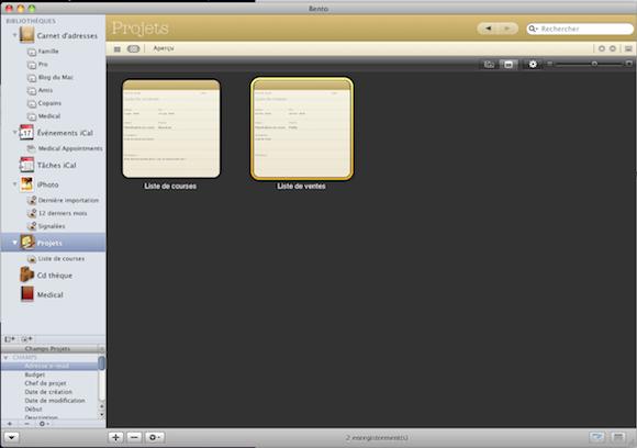 Test de Bento 3 projects
