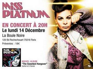 Gagnez vos places pour le concert de Miss Platnum à la Boule Noire (Paris)
