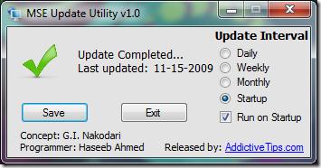 MSE Update Utility : Mettre à jour l'antivirus Microsoft Security Essentials (MSE) MSE Update Utility : Mettre à jour l'antivirus Microsoft Security Essentials (MSE)