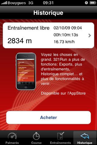 321Run Free - Page historique