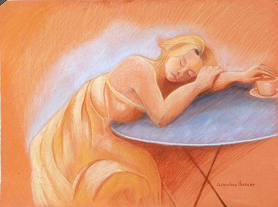 jeune-femme-endormie Une natte se défait (Jean Follain)