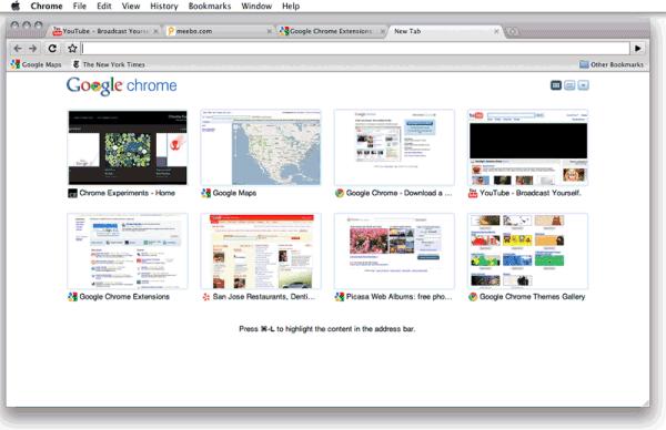 Google Chrome : a star is born !