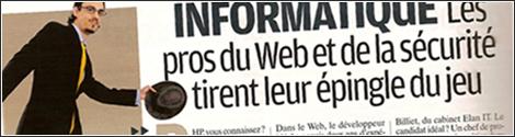 Cité dans un article de Capital Informatique - Les pros du web et de la sécurité tirent leur épingles du jeu