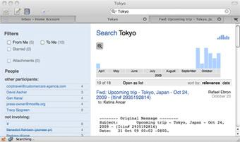 screenshot tabs search Thunderbird 3, une alternative sérieuse à Outlook