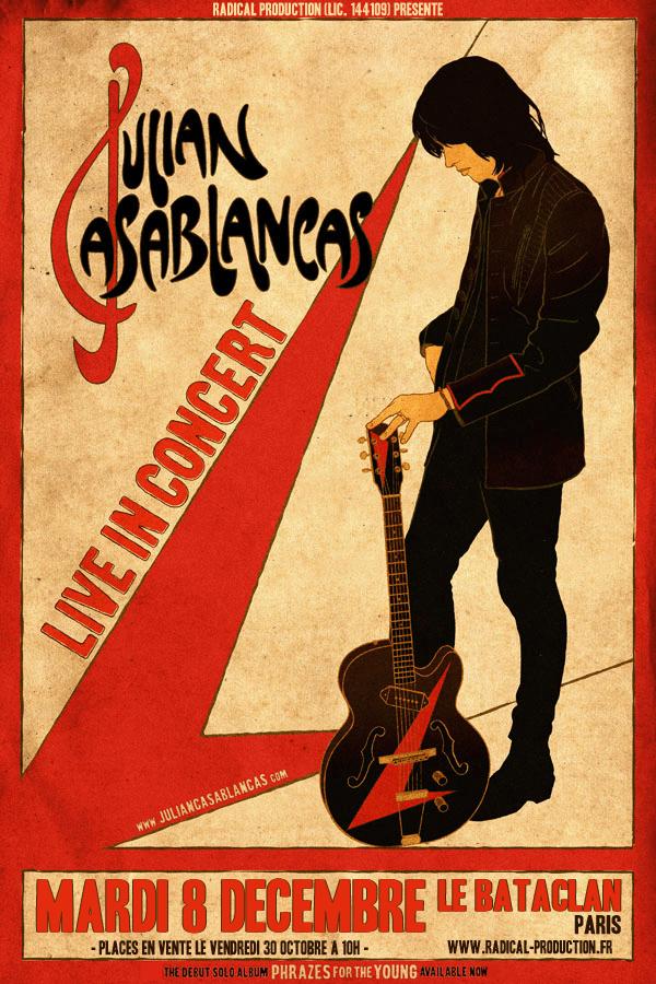 Revue de concert : Julian Casablancas au Bataclan le 8/12/09