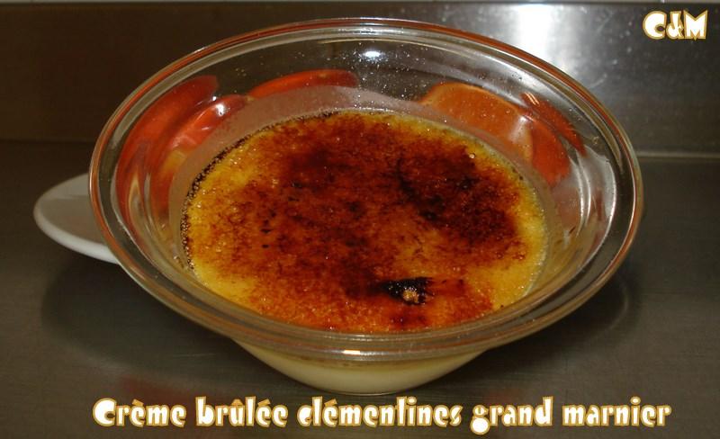 Créme brûlée clémentines grand marnier Créme brûlée clémentines grand marnier