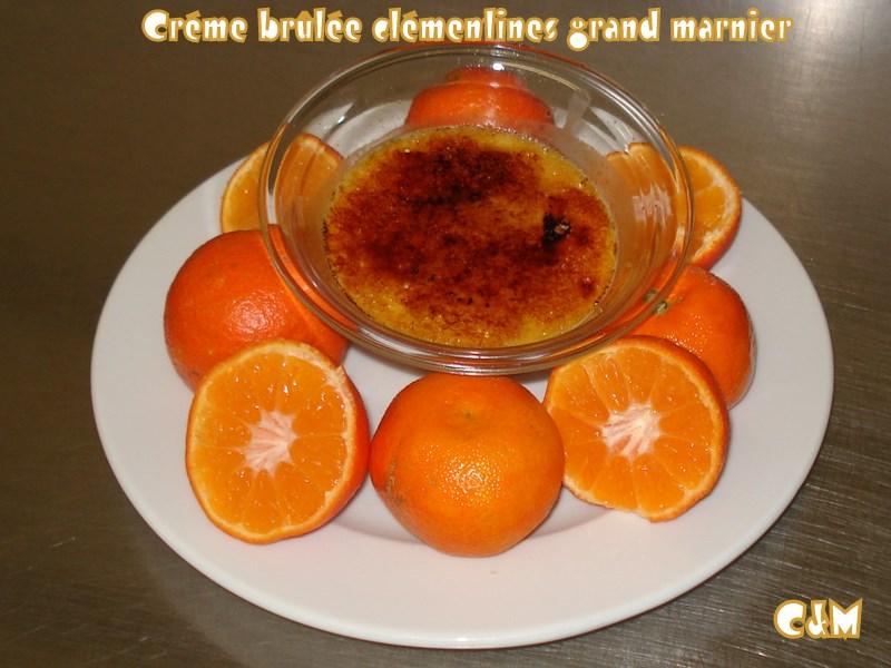 Créme brûlée clémentines grand marnier Créme brûlée clémentines grand marnier