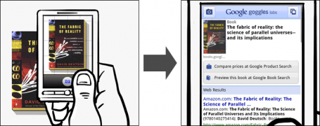 Recherche par l'image avec Google Goggles, pour Android