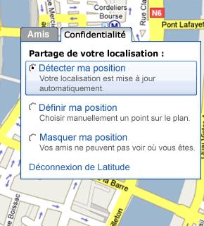 screen4 large [iPhone] Longitude met à jour vos coordonnées sur Google Latitude