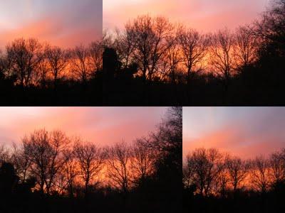 Lever et coucher de soleil... l'hiver peut être beau !