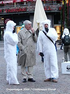 Rencontres insolites à la conférence mondiale sur le climat de Copenhague ! Copenhague ours perdus