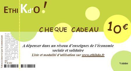 Des chèques cadeaux pour régler vos achats ! cheque_ethikdo