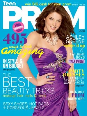 Ashley Greene en couverture de Teen Prom Magazine