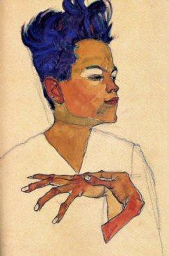 Egon Schiele, peintre expressionniste autrichien - Biographie - oeuvre sur papier 6-egon-schiele-le-culte-du-moi-aquarelle.1259873345.jpg
