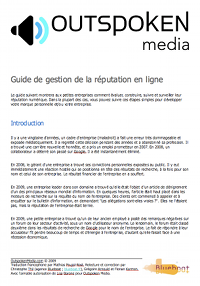 Publication du Guide pour la gestion de la réputation en ligne