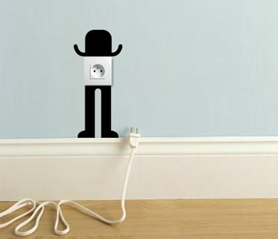 Sticker pour prise Gentleman Plug Sticker pour prise Gentleman Plug, en promotion , 4,41€