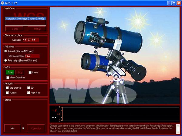 Logiciel WCS pour montures équatoriales allemandes Logiciel WCS pour montures équatoriales allemandes