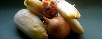 Velouté d'endives aux crevettes grises Velouté d'endives aux crevettes grises