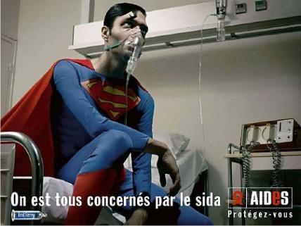 1-sida-superman La créativité au service des grandes causes