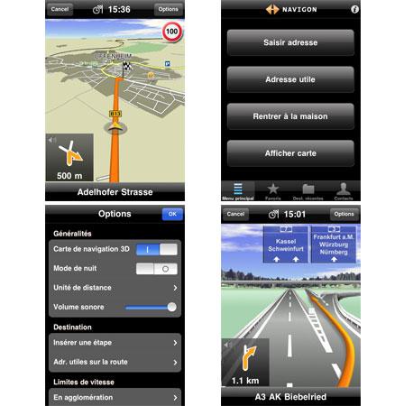 [Application IPA] Exlusivité EuroiPhone : Navigon 1.4 avec radars, la carte de France, les POIS situés en France, juste les voix Française,  sans modification de l’écran d’accueil.