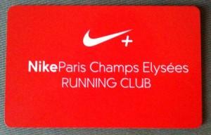 Nike Running Club - Carte membre