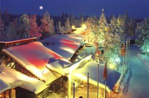 Nuit sur le Village du Père Noël Nuit sur le Village du Père Noël
