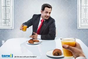 Petit déj’ avec Sarkozy