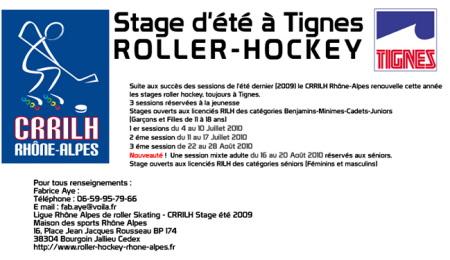 Stage dété RILH à Tignes (73) Stage dété RILH à Tignes (73)