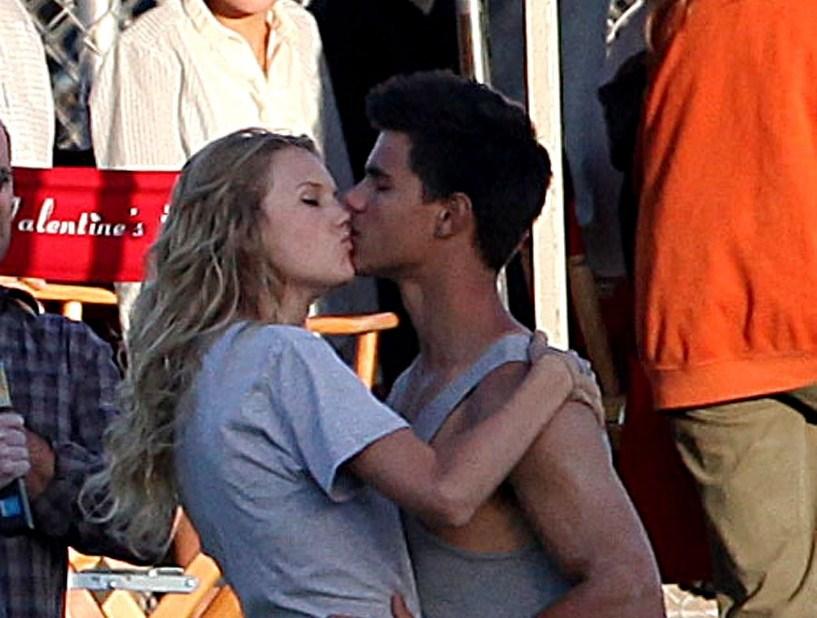 taylor swift and taylor lautner in car. +lautner+and+taylor+swift