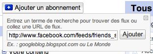 Tutoriel : Importer Facebook dans son agrégateur de flux RSS