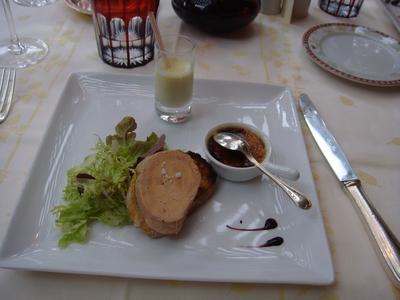 20091107 hostellerie des clos 03 trois foie gras Trente sept étoiles Michelin en 2009 (ChrisoScope)