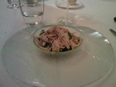 20090314 bilbao zortziko copeaux foie gras truffe (ChrisoScope) 20090314 bilbao zortziko copeaux foie gras truffe Trente sept étoiles Michelin en 2009 (ChrisoScope)